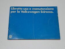 Volkswagen scirocco libretto usato  Bussoleno