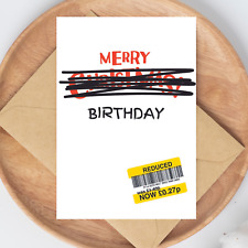 Birthday card reduced for sale  NEWCASTLE UPON TYNE