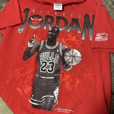 Camiseta Vintage Starter Chicago Bulls Michael Jordan Gráfica Ponto Único Pequena comprar usado  Enviando para Brazil