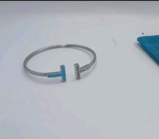 Pulseira de esmalte Tiffany & Co em perfeito estado inspirada em prata comprar usado  Enviando para Brazil