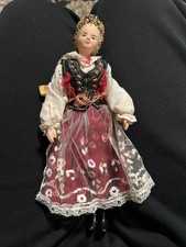Używany, Vintage Polish Folk Lalki Lalka Ludowa Handmade Doll na sprzedaż  Wysyłka do Poland
