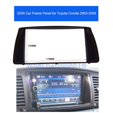 Painel de placa de fáscia rádio estéreo carro quadro de 2 pinos compatível com Toyota Corolla 2003-2006, usado comprar usado  Enviando para Brazil