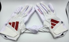 Usado, Luvas receptoras de futebol elétrico Adidas Adizero 14 branco/vermelho tamanho adulto GG comprar usado  Enviando para Brazil