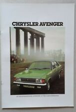 Chrysler avenger brochure for sale  BOURNE