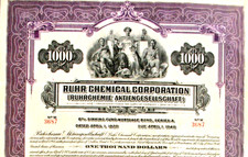 Ruhr Chemical Corporation Ruhrchemie AG Oberhausen Gold bond 1928 + Kup germany comprar usado Ruhr Chemical Corporation Ruhrchemie AG Oberhausen Gold bond 1928 + Kup germany comprar usado  Enviando para Brazil