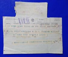 Storia postale telegramma usato  Italia