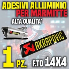 Adesivo akrapovic alluminio usato  Villaricca