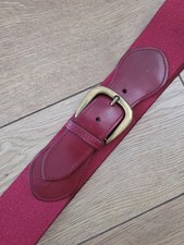 Vintage maroon leather for sale  LONDON