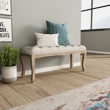 Upholstered tufted bench for sale  Reno