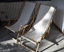 Two deck chairs for sale  BASINGSTOKE