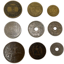 COLECCIONES DE MONEDAS FRANCAS FRANCESAS - JUEGOS DE MONEDAS FRANCIAS Y CON BILLETES segunda mano  Embacar hacia Mexico