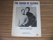 SIMON & GARFUNKEL - THE SOUND OF SILENCE - ORIGINAL SHEET MUSIC (SH)* comprar usado  Enviando para Brazil