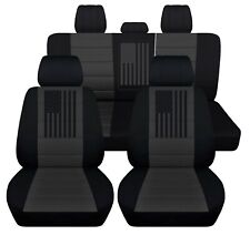 Capas de assento dianteiro e traseiro compatíveis com 2011-2018 Dodge Ram 1500-3500 preto carvão comprar usado  Enviando para Brazil