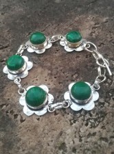 Bracciale daisy malachite usato  Roma