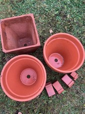 Three terracotta plant for sale  CHALFONT ST. GILES