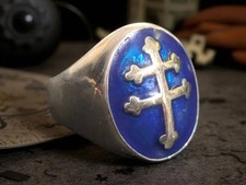 Bague chevaliere croix d'occasion  Solliès-Pont
