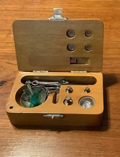 Vintage Joalheiros Bolso Diamante Escala de Diamante Mini Conjunto de Pesos de Equilíbrio na Caixa comprar usado  Enviando para Brazil