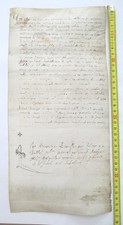 Pergamena manoscritto atto usato  Italia