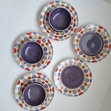 purple dinner sets for sale  CHIPPENHAM