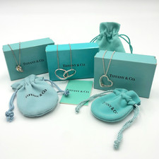 Autêntico Tiffany&co.OpenHeart/DoubleLoop/Leaf SV 5,74g/8,92g/3,94g Conjunto 3 com B SK060134 comprar usado  Enviando para Brazil