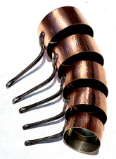Usado, Conjunto de panelas de cobre vintage x5 Villedieu feito na França lata perfeita 2mm 16,5lbs comprar usado  Enviando para Brazil