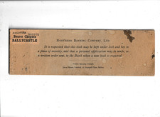 LIVRO DE CHEQUES DA EMPRESA BANCÁRIA DO NORTE COM CHEQUE NÃO USADO 19-- BALLYCASTLE comprar usado LIVRO DE CHEQUES DA EMPRESA BANCÁRIA DO NORTE COM CHEQUE NÃO USADO 19-- BALLYCASTLE comprar usado  Enviando para Brazil