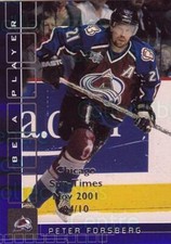 2001-02 BAP Memorabilia Chicago Sun Times Sapphire #91 Peter Forsberg, usado comprar usado  Enviando para Brazil