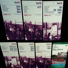 First bus times for sale  WALSALL