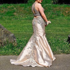 Morilee champagne prom for sale  ABERTILLERY