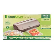 Seladora a vácuo FoodSaver Preserve, valor especial kit inicial de 14 peças comprar usado  Enviando para Brazil