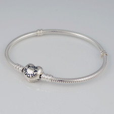 NOVO Autêntico PANDORA Moments Fecho de Coração Pulseira Corrente de Cobra 21cm 590719 comprar usado  Enviando para Brazil