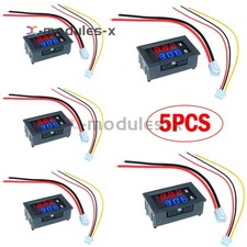 Voltímetro amperímetro 5 peças DC 100V 10A azul+vermelho LED duplo medidor de voltagem digital comprar usado  Enviando para Brazil