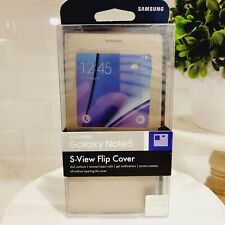 NUEVO Caja Abierta SAMSUNG Galaxy Note 5 S-View Cubierta Abatible Dorado segunda mano  Embacar hacia Argentina