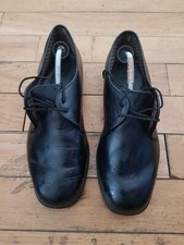Men black leather for sale  ASHFORD