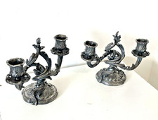 Bougeoirs rocaille bronze d'occasion Bougeoirs rocaille bronze d'occasion  Montsûrs