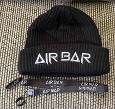 Boné chapéu gorro preto AIR BAR + dispositivo caneta fumaça suporte de cordão NOVO comprar usado  Enviando para Brazil