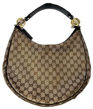 Bolsa Gucci Hobo Twins GG lona marrom LEIA comprar usado  Enviando para Brazil