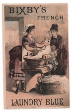 Usado, Bixby's French Laundry Blue Maid lavando roupas na banheira comprar usado  Enviando para Brazil