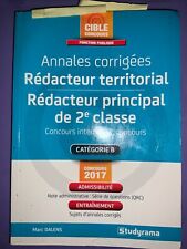 Annales corrigées rédacteur d'occasion  Auray