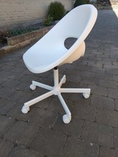 Ikea white swivel for sale  BATLEY
