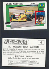 Nelson piquet scheda usato  Cavezzo