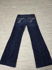 Jeans feminino 7 For All Mankind Dojo flare ponto branco azul 28 - M2193 comprar usado  Enviando para Brazil