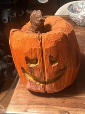 Chainsaw carved pumpkin for sale  Burke