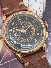 Vintage Ulysse Nardin Cronógrafo Anos 50 Fancy Lug Venus 175 Banhado a Ouro Rosa 38mm comprar usado  Enviando para Brazil