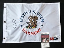 Usado, Bandeira do Campeonato Aberto dos EUA assinada por Miles Russell 2025 - 16 anos - JSA #CE90673 comprar usado  Enviando para Brazil