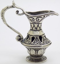 Vintage Italiano Hecho a Mano Genuino Plata Elixir Botella Garrafa Loa Miniature, usado comprar usado  Enviando para Brazil