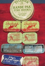 Vintage fishing tins for sale  Wautoma