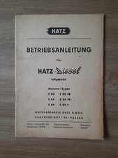Betriebsanleitung hatz diesel gebraucht kaufen  Dornhan