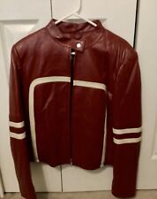 Red leather jacket for sale  USA