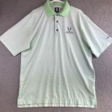 Camisa polo masculina FJ listrada verde grande manga curta colarinho molas Buckhorn golfe comprar usado  Enviando para Brazil